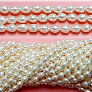 FRESHWATER PEARL RICE 4.5-5MM WHITE